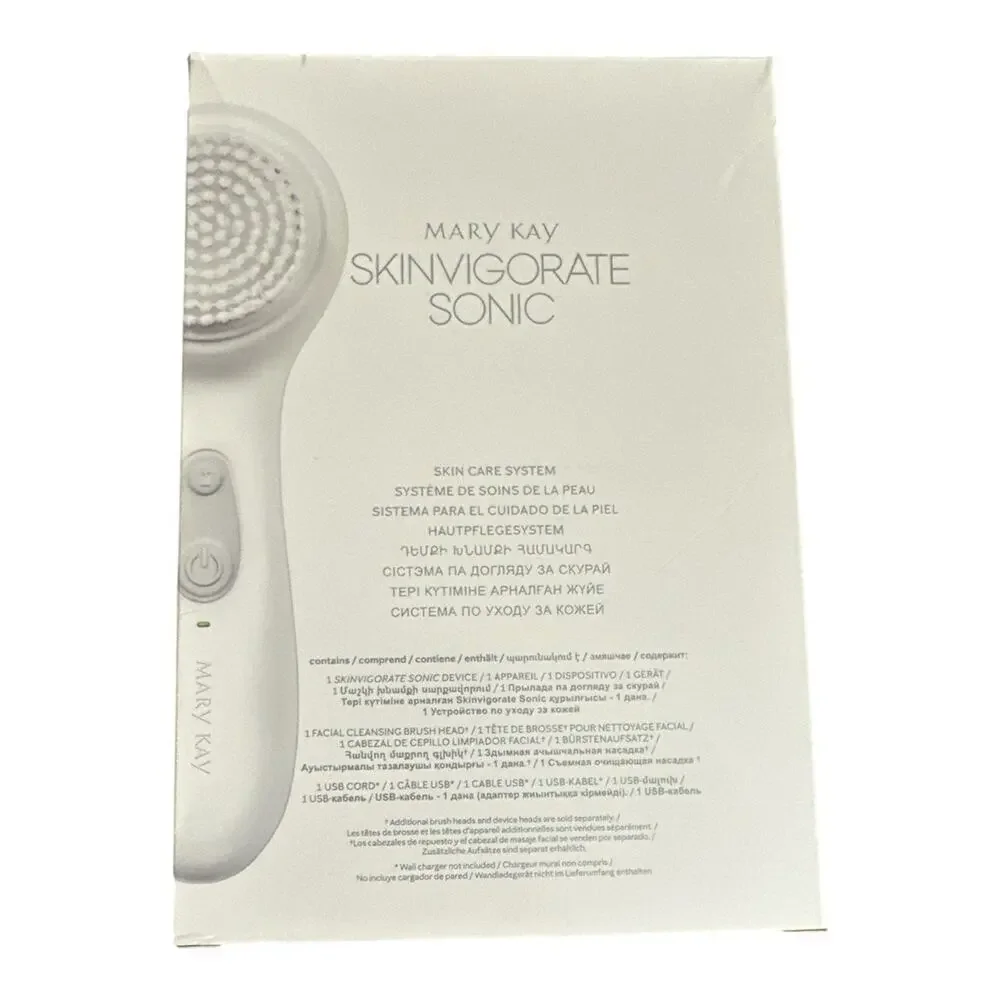 MARY KAY SKINVIGORATE SONIC SKIN CARE SYSTEM w/ Massage Head UNIVERSAL USB CORD